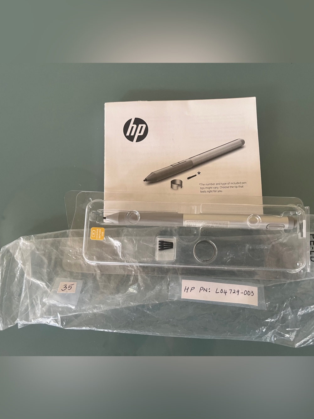 NWT HP Genuine Rechargeable Active Pen G3 (HP PN:L04729-003) NEW sealed